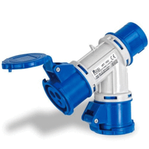 ADATTATORE 1 SPINA BLU 2 PRESE BLU