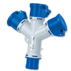 ADATTATORE 1 SPINA BLU 3 PRESE BLU
