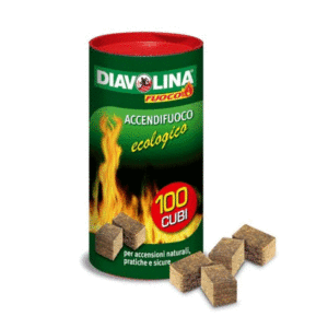 DIAVOLINA ACCENDIFUOCO ECOLOGICO BOX 100 CUBI