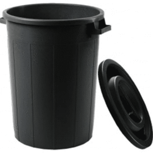 BIDONE CON COPERCHIO LT. 100 NERO