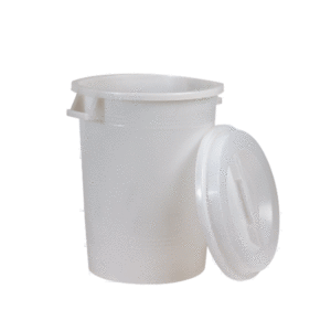 BIDONE CON COPERCHIO LT. 50 BIANCO