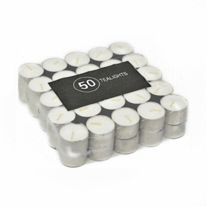 CANDELA TEA LIGHT PEZZI 50