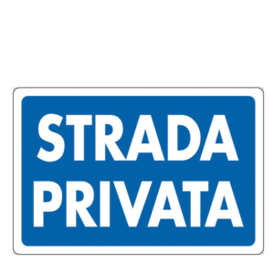 CARTELLO PVC 30X20 STRADA PRIVATA