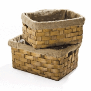 CESTA LEGNA SENZA MANICI SET PEZZI 2