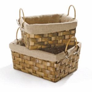 CESTA LEGNA CON MANICI SET PEZZI 2