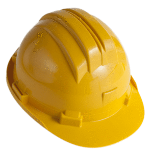 ELMETTO CON MANOPOLA GIALLO CE