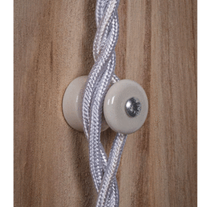 ISOLATORE CERAMICA PER CAVO 16X22 BIANCO