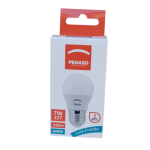 LAMPADA LED SFERA E27 7W LUCE FREDDA