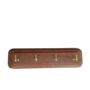 GANCIO ADESIVO 4 POSTI LEGNO