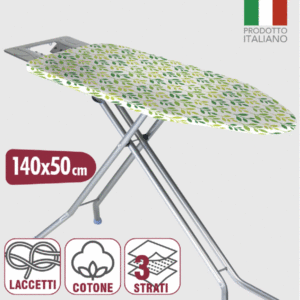 COPRIASSE DA STIRO CON LACCETTI 140X50