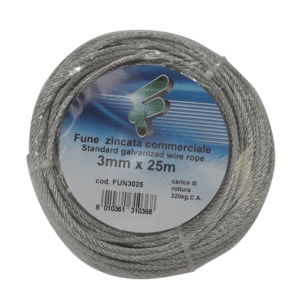 FUNE ACCIAIO MM. 3 X MT. 10
