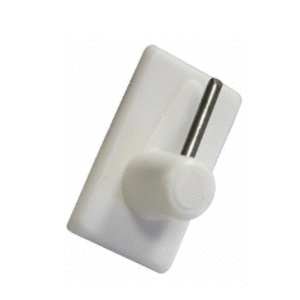 GANCIO ADESIVO PVC PER BRIS BIANCO