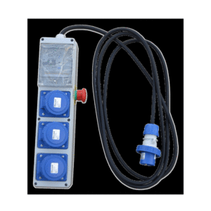 QUADRO ELETTRICO 3 PRESE 2P+T 16A CON INTERRUTTORE