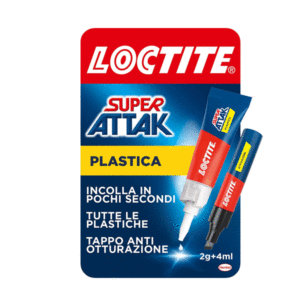 COLLA SUPER ATTAK PLASTICA 2 G + 4 ML.