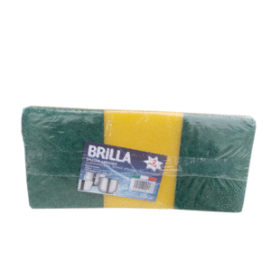 SPUGNA ABRASIVA GIALLO/VERDE PEZZI 3