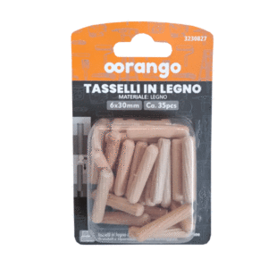 TASSELLI LEGNO 6X30 PEZZI 35