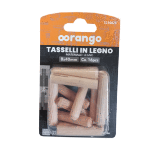 TASSELLI LEGNO 8X40 PEZZI 16