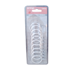 ANELLI PER TENDE BIANCHI PEZZI 10