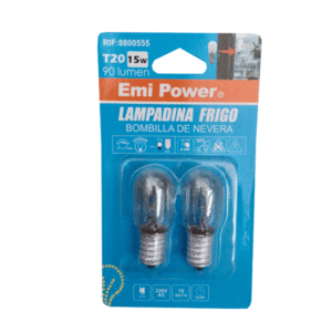 LAMPADA PER FRIGO 15 W PEZZI 2